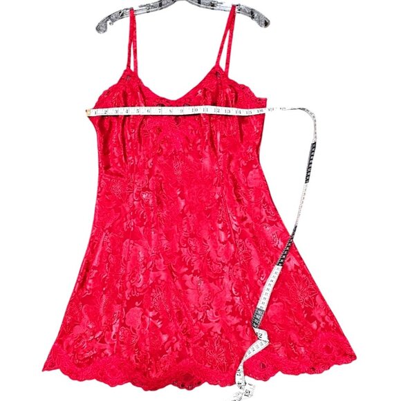 Victorias Secret Red Lace Nightgown L - Picture 9 of 9